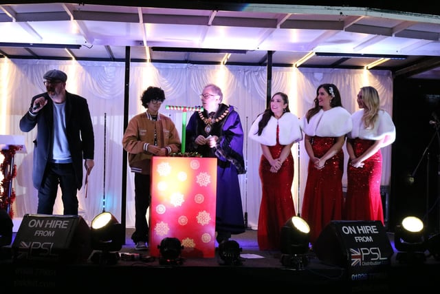 The Leamington Christmas lights switch-on 2023. Picture courtesy of Warwick District Council.
