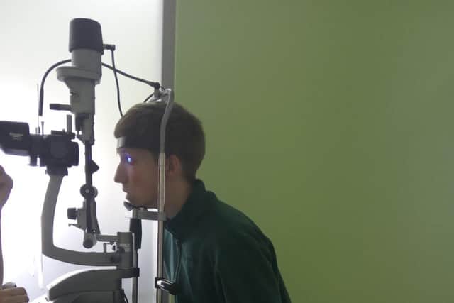 14-year-old Ukrainian refugee Ignat has undergone sucessful eye surgery to save his sight thanks to a donation made to the Leamington Polish Centre's aid effort. Picture submitted.