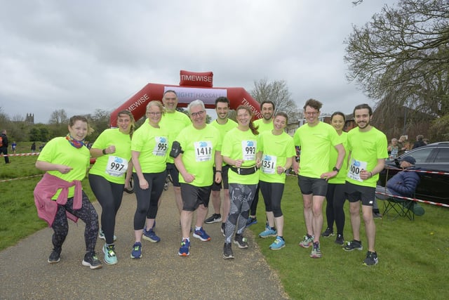 Just some of the Wright Hassall team who took part.