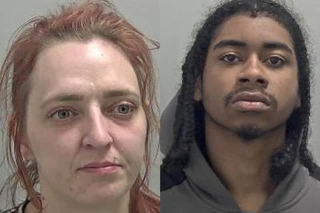 Angela Coles and Shamarke Albert-Jordan. Photo credit: Warwickshire Police.