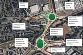 Highway improvements on A452 Europa Way at the Fords Foundry and Queensway roundabouts. Picture supplied.