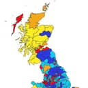 This UK constituencies graphic reflects the results of a new poll that makes grim reading for the Labour Party.