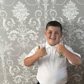 Thumbs up for school.