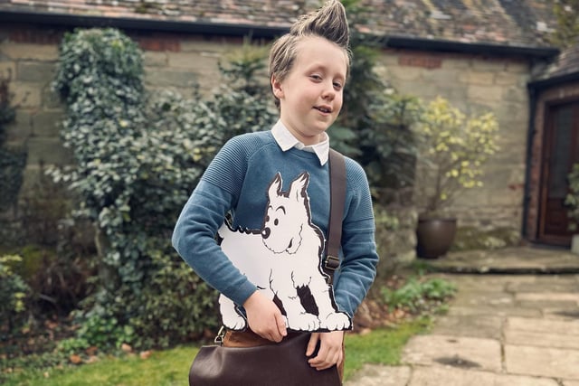 Freddie, who goes to All Saints Primary School in Leek Wootton, dressed as Tintin for the day. Picture supplied.