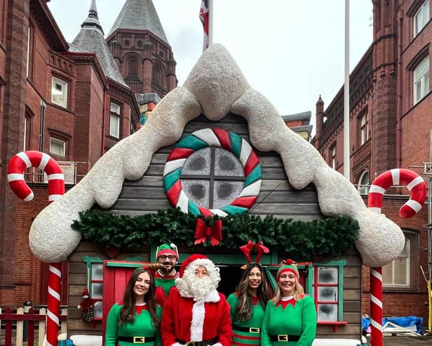 The Morro team spreading Christmas cheer at Birmingham Children's Hospital
