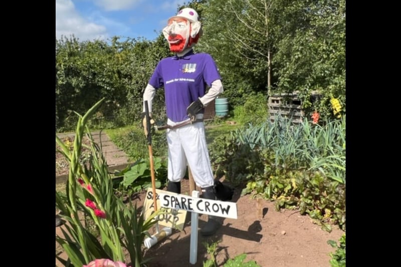 People were able to see the scarecrows at the open day last weekend. Photo by Kenilworth Allotment Tenant’s Association