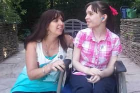 Mother's love. Debbie with her daughter Hannah.