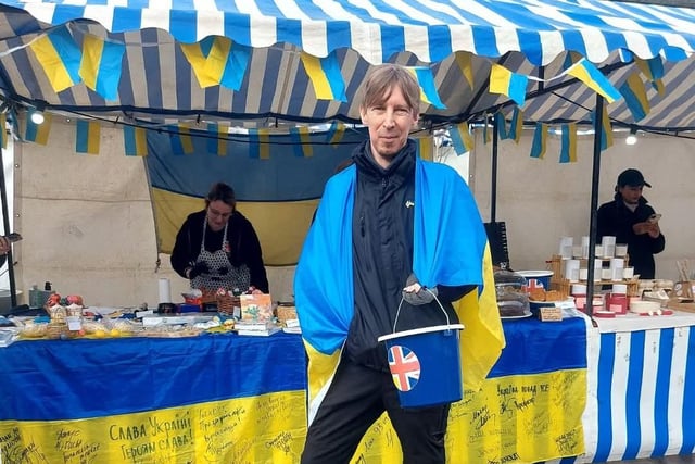 The stall helped raised hundreds of pounds for the charity.