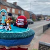 The postbox topper, back in its rightful place. Photo credit: Bilton Post Office.
