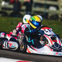 Warwick go-karting champion Jack Baker in action. Picture courtesy of Josh East Photography.
