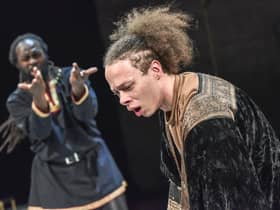 Gabriel Akamo (Othello, Otis) and Harris Cain (Nothello). Photo: Robert Day