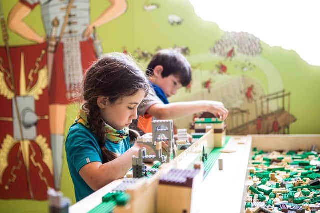 Families can put their toy brick-building skills to the test at Kenilworth Castle