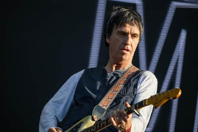 Johnny Marr on stage at Warwick Castle on Sunday, July 21. Photo by David Jackson.