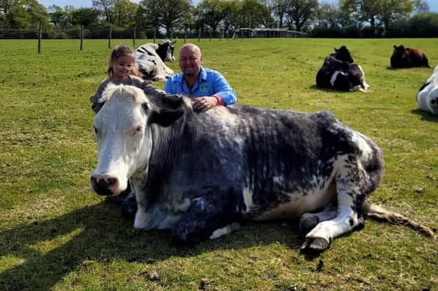 Coventry youngster Bayley with Billy Thompson owner of the Retreat Animal Sanctuary in Kent and Nero. Photo supplied
