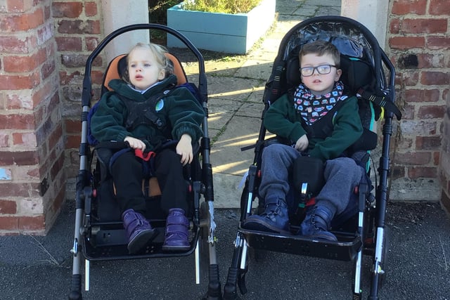 Pupils at Evergreen School
