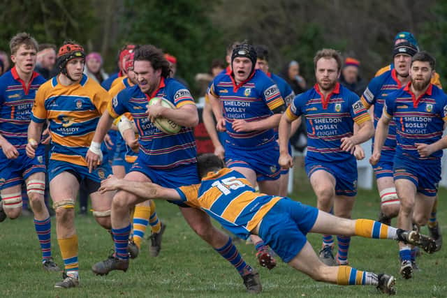 Old Leamingtonians sealed a narrow derby day win. Pic by Ken Pinfold.