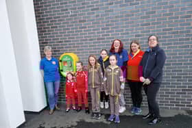 As a result of collaboration between Kenilworth Scouts & Guides (KSG) and Kenilworth HeartSafe (KHS) the 32nd Automated External Defibrillator (AED) has now been installed in the Kenilworth Community at the new Kenilworth Scout and Guide Centre (KSGC) adjoining Castle Farm Leisure Centre. Picture supplied.