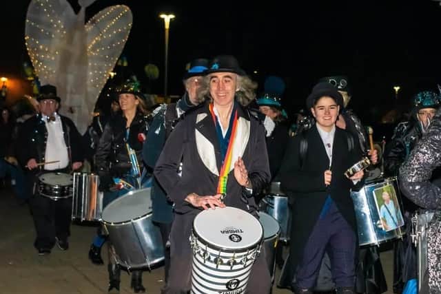 A library picture of the samba band. Picture: Pat Joyce.
