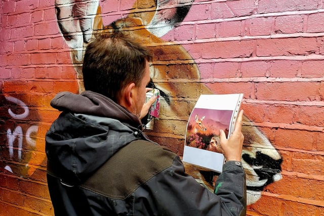 The mural is a community-led art project.
