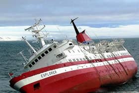 Georgie Hale and her husband were forced to flee the MV Explorer when the ship struck submerged ice and began sinking.