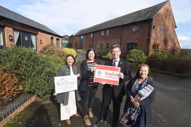 Left to right; Helen Peters, Zoe Bell, Sir Jeremy Wright MP, Alix Dearing