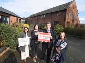Left to right; Helen Peters, Zoe Bell, Sir Jeremy Wright MP, Alix Dearing