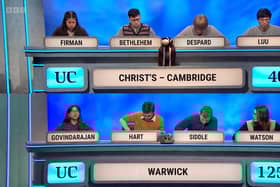 A team of students from the University of Warwick reached the final of this year’s University Challenge. Photo supplied by The University of Warwick