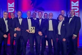 The Aurrigo Team picking up the Innovation title