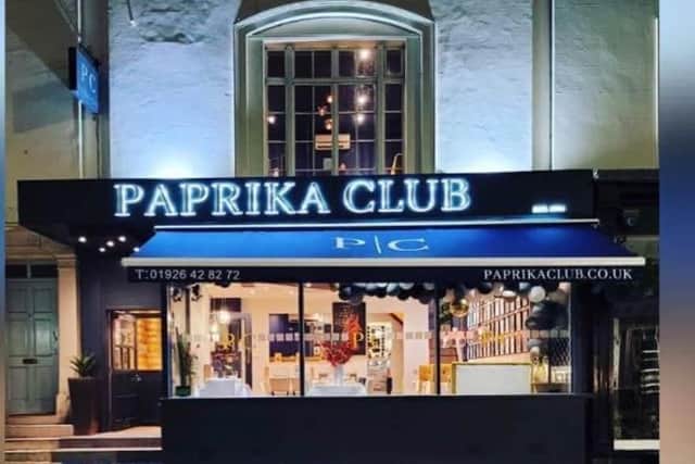 Paprika Club is one of the participating restaurants in the A Taste of Leamington charity event. Picture supplied.