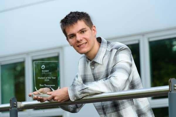 Ben Thompson has been announced as Rugby College’s Student of the Year for 2024