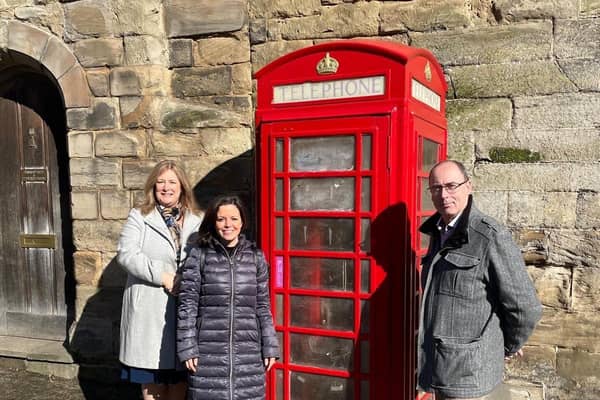 Left to right shows: Hellen Dodsworth, Head Teacher pf Warwick Preparatory School, Lily Polo-Richards,  from the Warwick Preparatory School Association (WPSA) and Jason Taplin, project manager from Tyto Contracting. Photo supplied