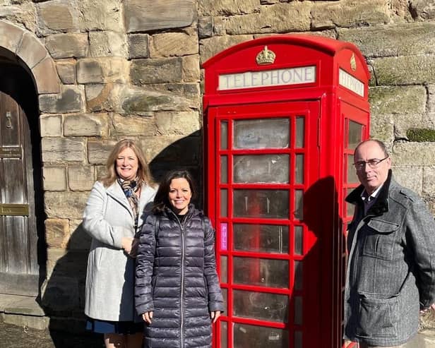 Left to right shows: Hellen Dodsworth, Head Teacher pf Warwick Preparatory School, Lily Polo-Richards,  from the Warwick Preparatory School Association (WPSA) and Jason Taplin, project manager from Tyto Contracting. Photo supplied