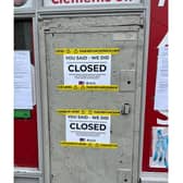 A full Closure Order has been placed on the Mars Mini Market on Clemens Street in Leamington. Photo by Warwick District Council’s Community Safety Team.