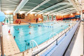 The swimming pool at Newbold Comyn Leisure Centre