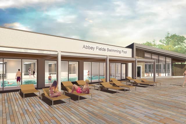 A CGI of the new Abbey Fields Swimming Pool in Kenilworth