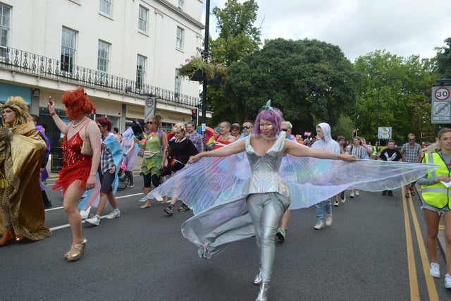 The Pride parade. Photos supplied to Warwickshire Pride by Leanne Taylor