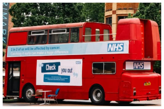 The NHS Cancer Bus. Picture supplied.