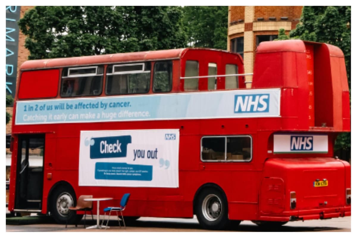 Nhs Bus NHS bus tour to raise awareness of cancer symptoms and screening is ...