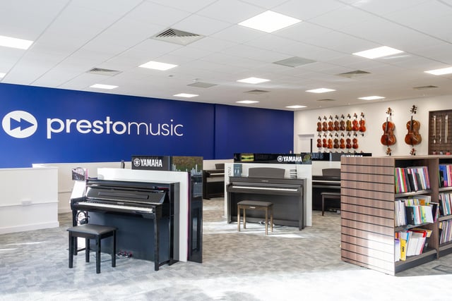 Popular music shop Presto Music has now moved from its former site in Park Street, to Regent Grove.