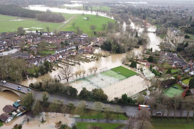 Aerial photos of the flooding in Warwick.