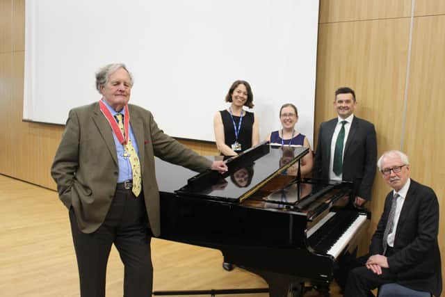 Chris Lowe, Juliet Ranger, Sharon Vincent, Jake Collins, and Colin Sell at Avon Valley School.