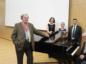 Chris Lowe, Juliet Ranger, Sharon Vincent, Jake Collins, and Colin Sell at Avon Valley School.