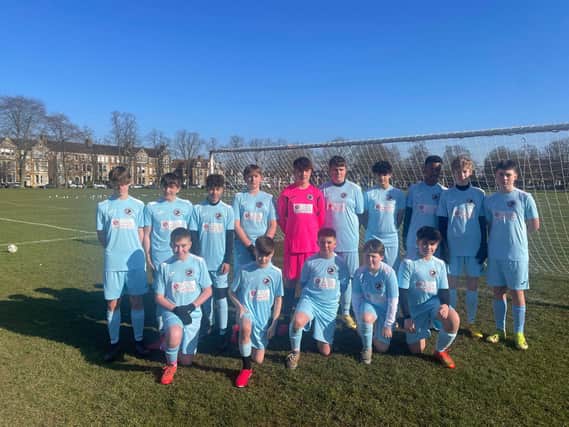 Bilton Ajax Under-14s Whites have teamed up with diamond drilling specialists D-Drill