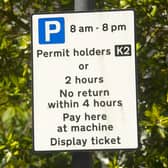 Warwickshire County Council's new virtual parking permit system has come under fire from residents across the county. Photo shows the parking permit sign in Bertie Road, Kenilworth. Photo by Mike Baker