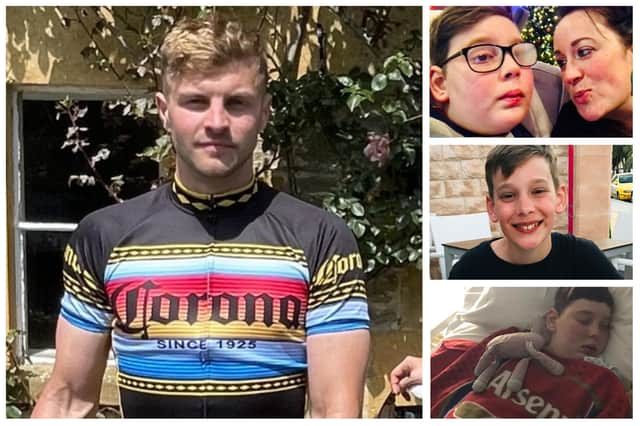 Leamington teacher Ollie Hawkins (left) is taking on a gruelling charity challenge this week in memory of one of his former pupils, Charles Ludford, who died from a brain tumour aged 12.