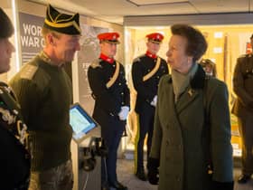 HRH Princess Anne officially opened The Queen's Royal Hussars Museum in Warwick on April 4. Photo by Regimental photographer, Trooper Turner