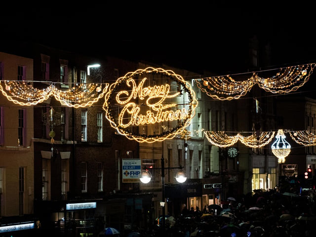 Photo from the Leamington Christmas Lights Switch-on 2024.