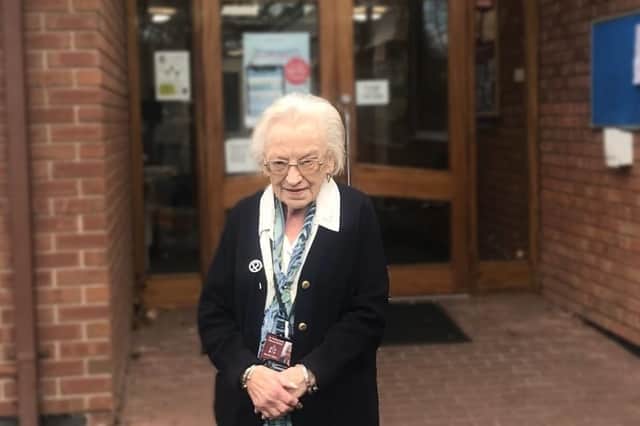 Maxine Tabor, who has been a lunchtime supervisor at St Paul’s Church of England Primary School in Leamington for 54 years, is retiring on December 21. Photo supplied by Warwickshire County Council
