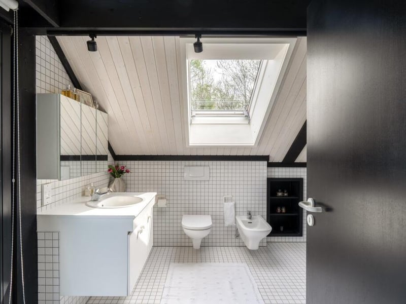 One of the bathrooms.