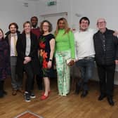 Labour's Shadow Minister for Domestic Violence and Safeguarding, Jess Phillips, centre, is pictured at a Rugby Labour event on Thursday.